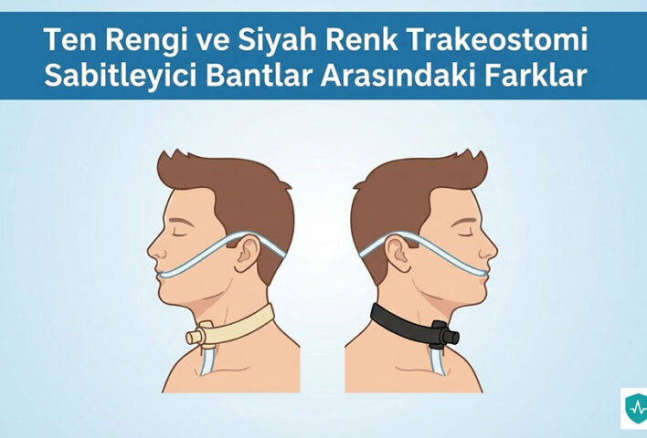 ten rengi ve siyah renk trakeostomi sabitleyici arasındaki farklar