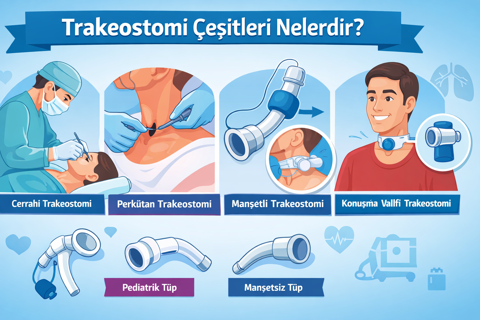 Trakeostomi Çeşitleri Nelerdir